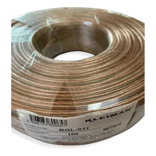 Cable Duplex Audio Cal 18 Transparente 100m - Kleiman