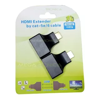 Extension Alargue Hdmi Por Utp 30mts Pasivo Rj45 Video C/aud