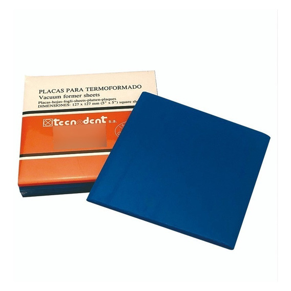 Lc-119 Placa Protector Bucal Azul 0.150 X 5 - Tecnodent