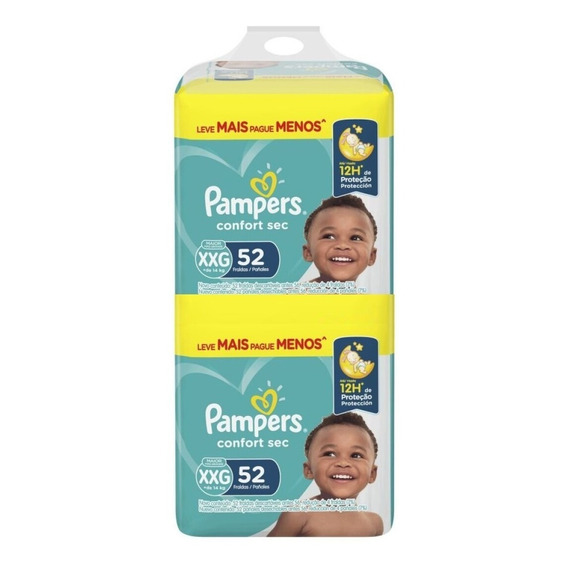 Pampers Comfort Sec Xxg X 104 Unidades