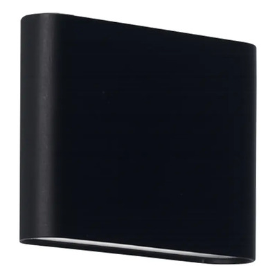 Bidireccional Aluminio Led 7w Luton 1 Negro Moderno Ld Negro
