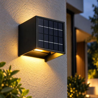 Aplique Lampara Solar Led Luz Exterior Swl-32  Sí