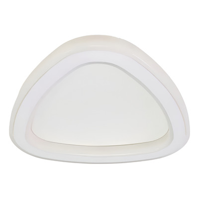 Plafon Led Frisbee Blanco Borde Blanco 15w Deco Moderno Cie