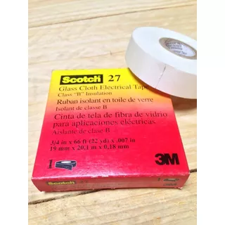 Teipe 3m Scotch 27 Cinta Electrica  Fibra De Vidrio 3/4