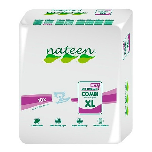 Pañal Nateen Combi Super Ultra (premium ) Adulto Talla Xl