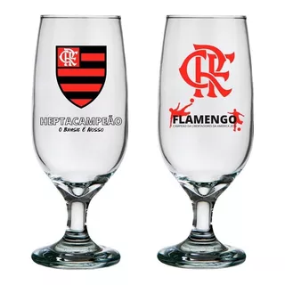 Taça Cerveja Floripa 300ml Flamengo - Allmix (2 Unidades)