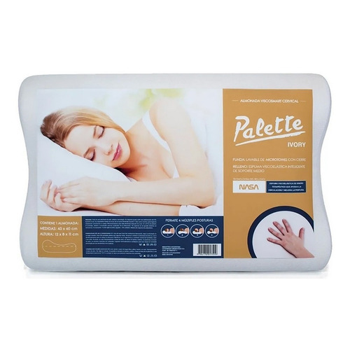 Almohada Palette Viscosmart Cervical 40cm X 60cm Terapéutica