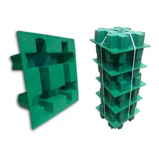 Molde De Green Block Para Pasto X 10 Unidades