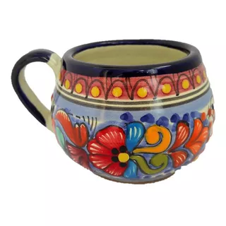 3 Tazas  Chocolatera De Talavera 100% Original