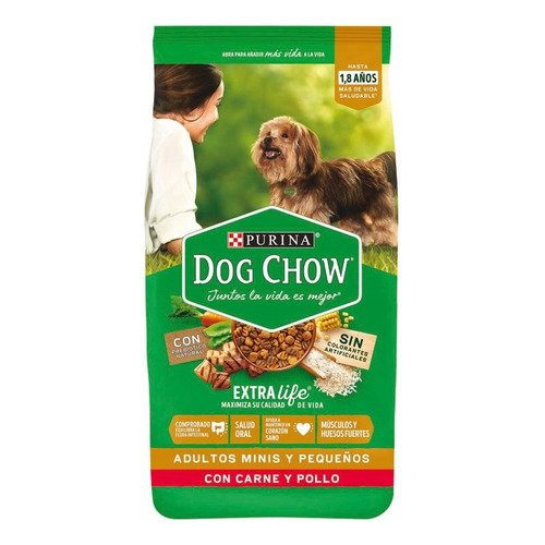 Dog Chow Adulto Raza Pequeña Carne Y Pollo 8 Kg
