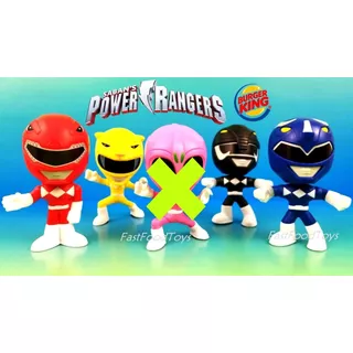 Figuras Power Rangers Coleccion Saban Burger King Año 2018