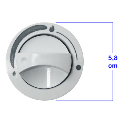 Juego De 5 Perillas Para Cocina Orbis Convecta Blancas