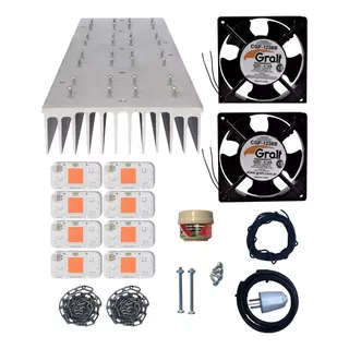 Combo Kit Led 400w Cultivo Indoor, Completo Perforado Cables