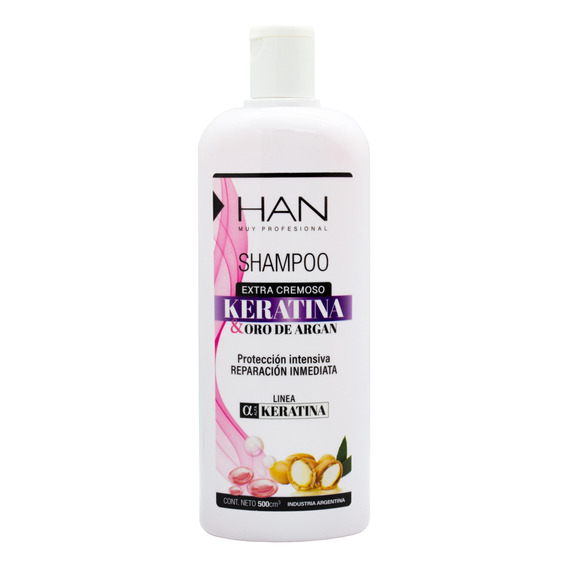 Han Extracto Cremoso Shampoo Hidratante Keratina 500ml Local