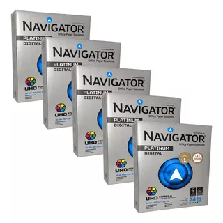 Papel Bond Navigator 90gr Carta 5 Paquetes (2500 Hojas)