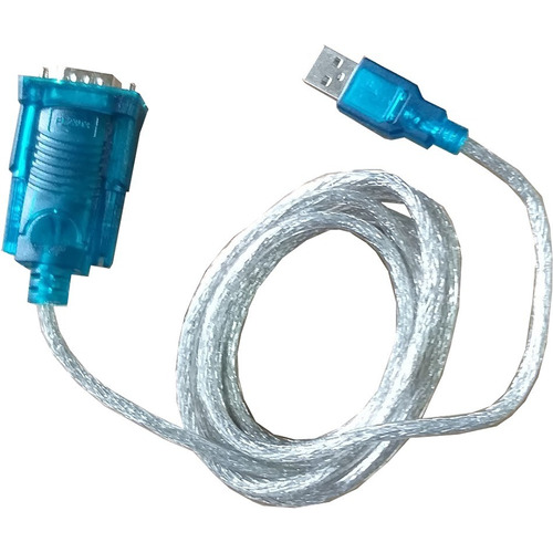 Cable conversor USB-A macho a serial Db09 macho de 1,80 m, color gris