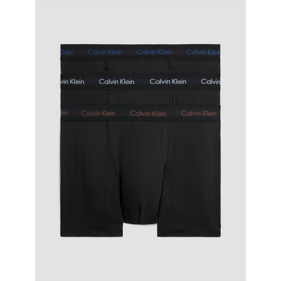 Pack 3 Bóxer Trunk Cotton Stretch Negro Calvin Klein