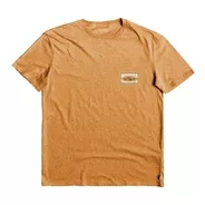 Remera Quiksilver Modelo Line By Line Mostaza Exclusiva