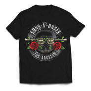 Camiseta Guns And Roses Black Logo Vintage Rock Activity
