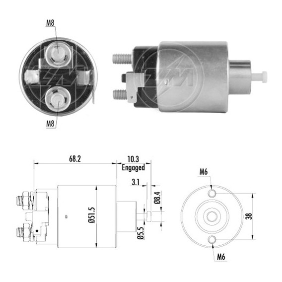 Solenoide Mitsubishi Mistubishi L200 2.4 96/