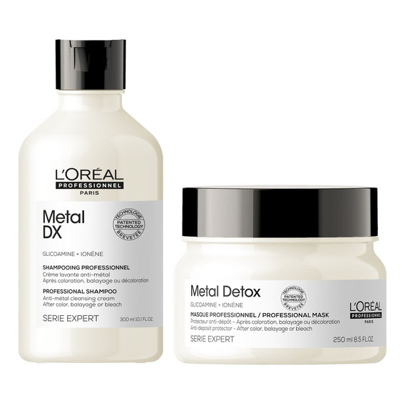 Kit Shampoo X300ml + Máscara X250ml Metal Detox Loreal