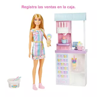 Barbie Careers Set Heladería Con Muñeca