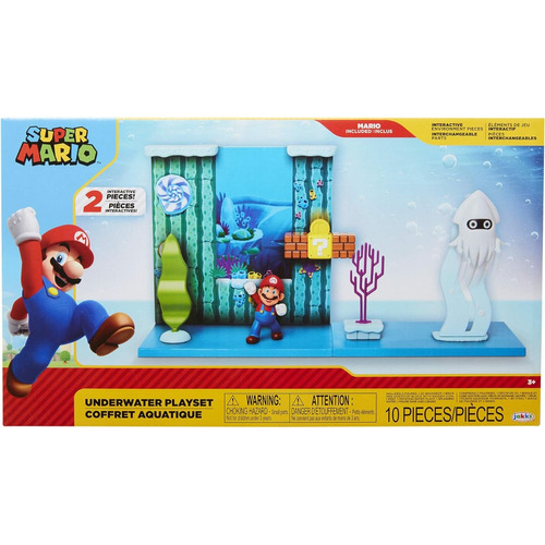 Setr De Super Mario Juego Submarino Jakks Escenario