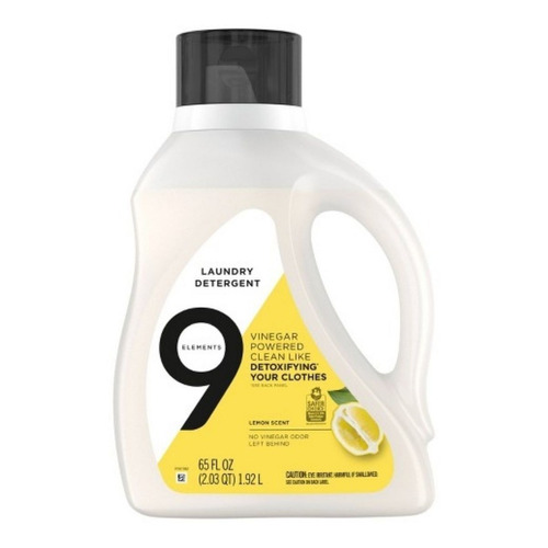 Detergente Líquido 9 Elements Limón 1.92l
