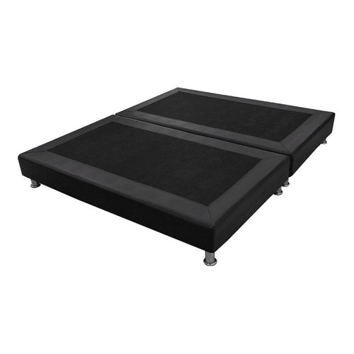 Base Cama Moderna Doble 140 X 190 Romance Relax Acacia Color Negro