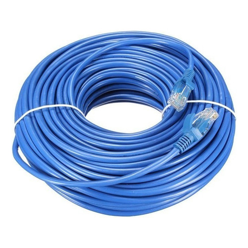 Cable De Red Para Internet 30 Metros Azul Rj45 Categoria 5e