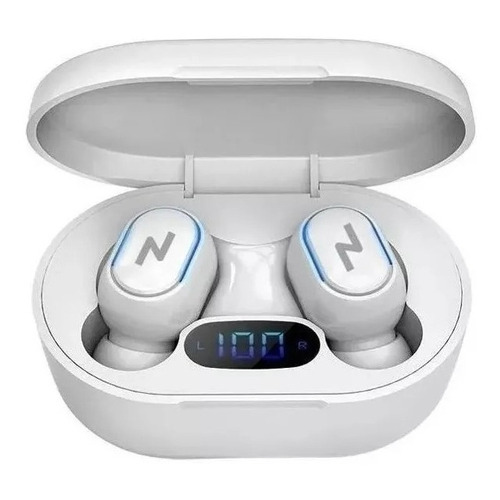 Auriculares in-ear inalámbricos Noga Twins NG-BTWINS 13 blanco