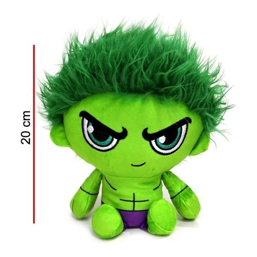 Peluche Hulk Sentado 20 Cm - Marvel Orig. Phi Phi Toys