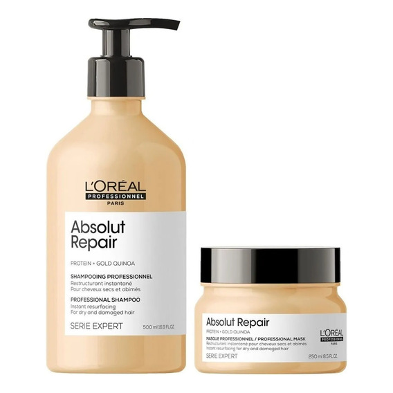 L'oréal Professionnel Absolut Repair Shampoo 500ml + Máscara