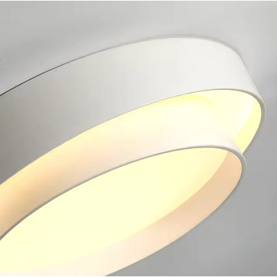 Plafon Led Sal Blanco Aplique 40cm 27w Luz Calida Dx