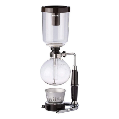 Cafetera Hario Technica TCA-5 manual negra y acero inoxidable sifón