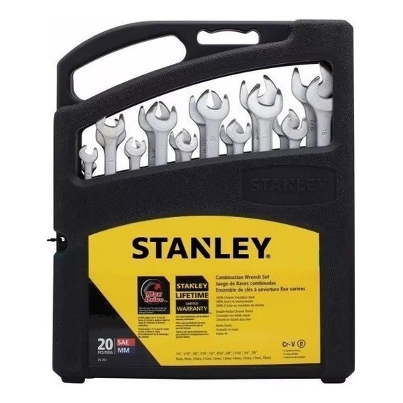 Juego De Llaves Mixta X 20pz En Mm/puLG Stanley 85-783