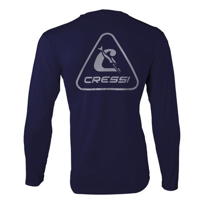 Camiseta Cressi Slim Fitness Proteção Uv50+ Portofino Azul