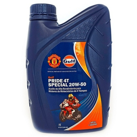 Lubricante Gulf Pride Moto 4t Special 20w50 Mineral 1l Bote