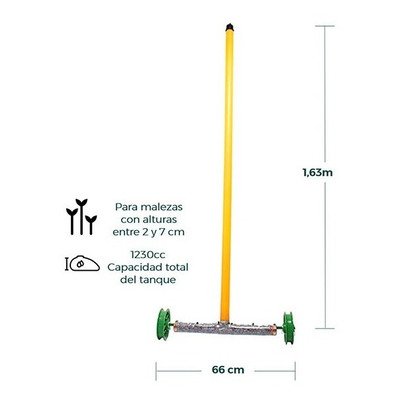 Selector Arvenses Control De Malezas 1 Lt Hab 50cm + Ruedas