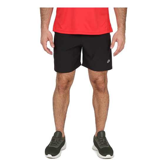 Short Running Lotto Run Fit Hombre En Negro