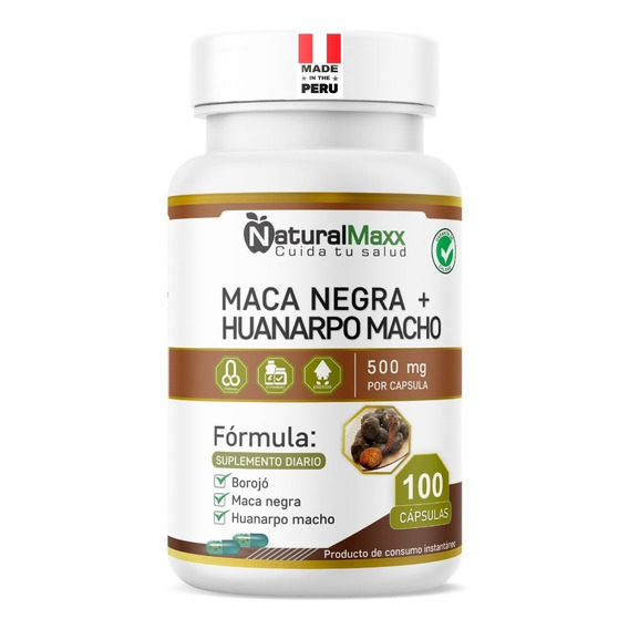 Maca Negra + Huanarpo Macho 100 Capsulas Naturalmaxx