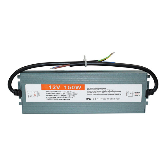 Fuente Poder 12v 150w 12.5a Transformador Exterior Ip67