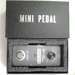 Miniguitarra Con Pedal M-vave Gate, Supresor De Ruido, Color Gris