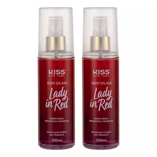 Kiss Corporal Lady In Red Casual Body Splash 200ml Para Sem Gênero