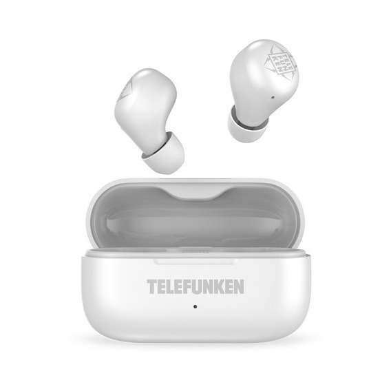 Auriculares Bluetooth Telefunken Bth102 Bat 4hs Tws In Ear Color Blanco