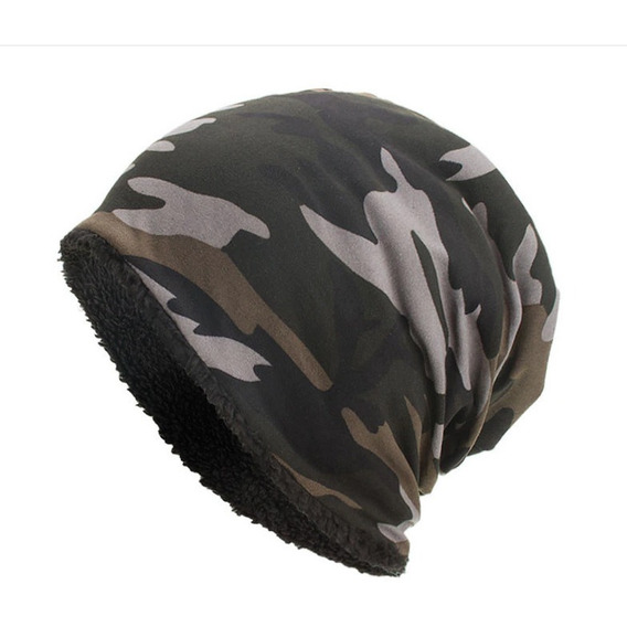 Gorro Beanie Chullo Camuflado Algodon Invierno Hombre