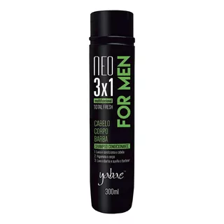 Shampoo Condicionante Neo For Men 3x1 300ml - Yabae