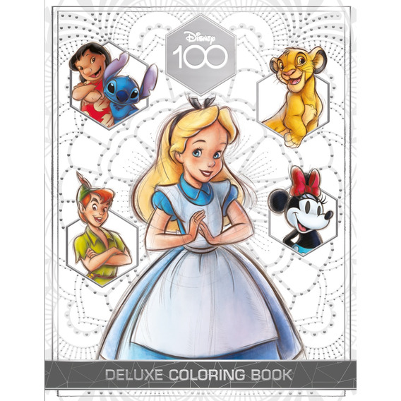 Disney 100 Libro Para Colorear Deluxe 80 Páginas