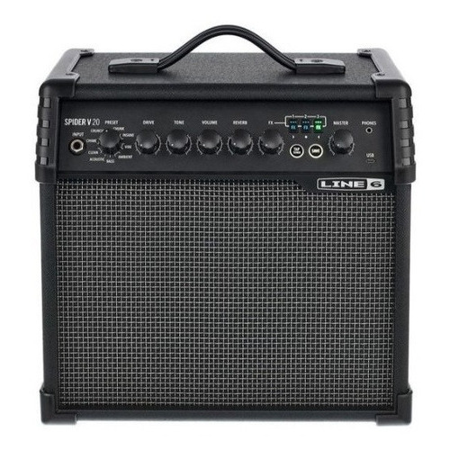 Line 6 Spdrv20 Amplificador Guitarra Electrica Spider V 20w Color Negro