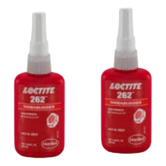 Loctite 262 (threadlocker Rojo Alta Resistencia)  3 Piezas 